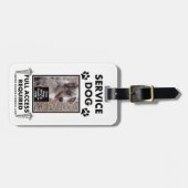 Halten Sie HundeFoto Identifikation instand Gepäckanhänger (Vorderseite horizontal)