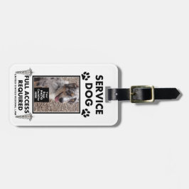 Halten Sie HundeFoto Identifikation instand Gepäckanhänger