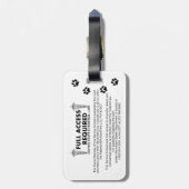 Halten Sie HundeFoto Identifikation instand Gepäckanhänger (Rückseite vertikal)