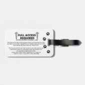 Halten Sie HundeFoto Identifikation instand Gepäckanhänger (Rückseite horizontal)