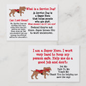 Halten Sie Hundeinformationen für Kinder instand Telefonnummerkarte (Vorne/Hinten)