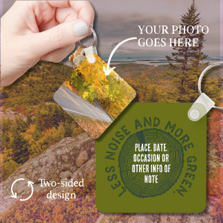 Halten Sie Ihre eigenen Fotos im Freien Urlaub DIY Schlüsselanhänger