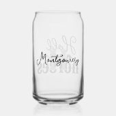 Halten Sie Ihre Pferde südlich Zitat stilvoll schw Dosenglas (Rückseite)