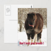 Halten Sie Ihren Atem nicht an Postkarte (Vorne/Hinten)