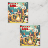 Halten Sie mein Bier-Camping fest Begleitkarte (Vorne/Hinten)