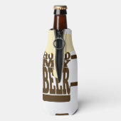 Halten Sie mein Bier fest Flaschenkühler (Flasche Rückseite)