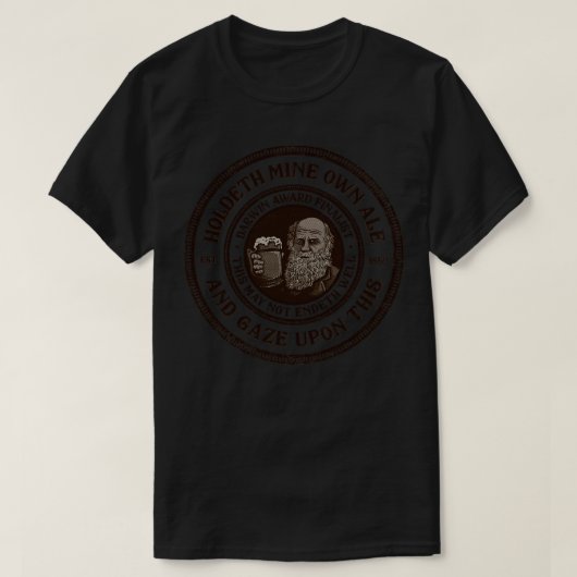 Halten Sie mein Bier fest T-Shirt (Design vorne)