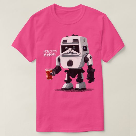 Halten Sie mein Bier fest T-Shirt (Design vorne)