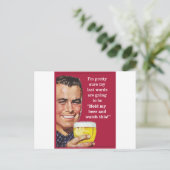 halten Sie mein Bier und sehen Sie sich das an! Postkarte (Stehend Vorderseite)