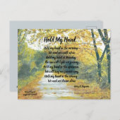 HALTEN SIE MEINE HAND POSTCARD POSTKARTE (Vorne/Hinten)