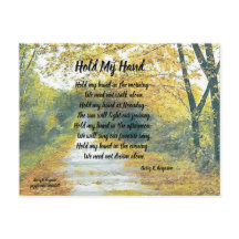 HALTEN SIE MEINE HAND POSTCARD