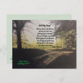 HALTEN SIE MEINE HAND POSTCARD POSTKARTE (Vorne/Hinten)