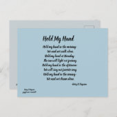 HALTEN SIE MEINE HAND POSTCARD POSTKARTE (Vorne/Hinten)