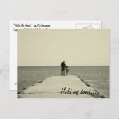 Halten Sie meine Hand Postkarte (Vorne/Hinten)