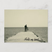 Halten Sie meine Hand Postkarte (Vorderseite)