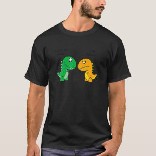 Halten Sie meine Hand Rex Paar Dinosaurier Kinder T-Shirt