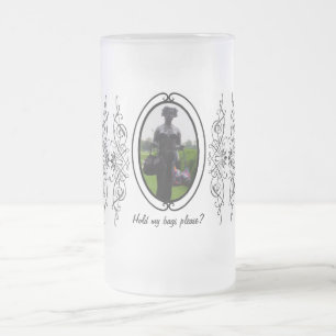 Halten Sie meine Taschen bitte ~ Mattierte Glass-T Mattglas Bierglas