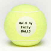 Halten Sie meine verschwommenen Bälle, während ich Tennisbälle (Vorderseite)