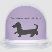 Halten Sie meinen Drink ich Gotta Haustier Dackel  Schneekugeln (Rückseite)