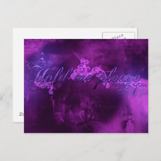 Halten Sie mich bitte, ich brauche Sie. Postkarte (Vorne/Hinten)