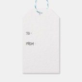 Halten Sie mich naher winziger Tänzer und Vixen Geschenkanhänger (Rückseite)