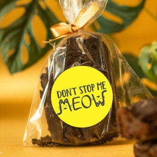 Halten Sie mich nicht auf. Runder Aufkleber