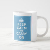 Halten Sie Ruhe und tragen Sie auf 20 0z.Tasse Jumbo-Tasse (Rechts)