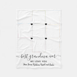 Halten Sie Sake mit Liebe 9-FotoCollage verbunden Fleecedecke