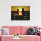 Halten Sie sich am Licht fest Leinwanddruck (Insitu (Wohnzimmer))