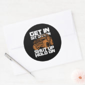 Halten Sie sich an den dirt-Racing-Geschenk. Runder Aufkleber (Umschlag)