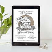 Halten Sie sich an der Sommerstrasse des Abschieds Einladung