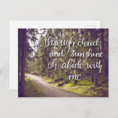 Halten Sie sich an die Hand geschrieben Postkarte (Vorne/Hinten)