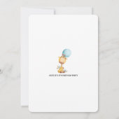 Halten Sie sich an Ihre Balloons Kindergeburtstag  Einladung (Rückseite)