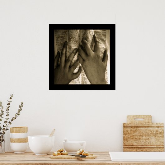 Halten Sie sich an sein Wort Poster (Küche)