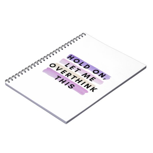 halten Sie sich an und überdenken Sie dieses Desig Notizblock (Linke Seite)