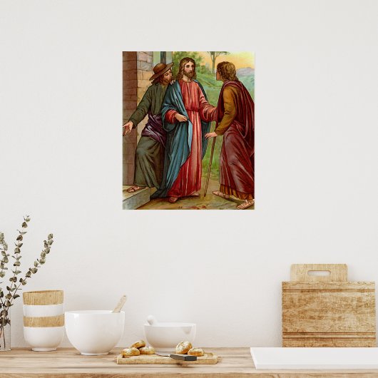 halten Sie sich an uns Poster (Küche)