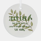 Halten Sie sich Christlich Ornament Aus Glas (Rückseite)