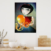 Halten Sie sich ein wenig mehr Leinwand Poster (Küche)