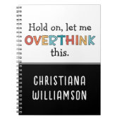 Halten Sie sich Gelassen, überdenken Sie diese lus Notizblock (Vorderseite)