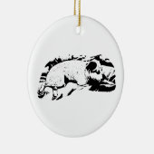 Halten Sie Terrier, Ruhen und bereit Keramik Ornament (Rechts)