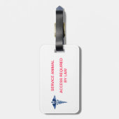 Halten Sie Tier Identifikation - den Zugang Gepäckanhänger (Rückseite vertikal)