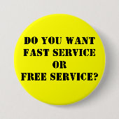 Halten Sie wantFAST serviceORFREE instand? Button (Vorderseite)