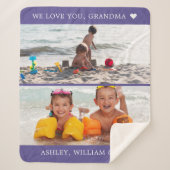 Halten wir Liebe für Sie Oma-Fotos Personalisiert Sherpadecke (Vorderseite)