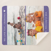 Halten wir Liebe für Sie Oma-Fotos Personalisiert Sherpadecke (Vorderseite (Horizontal))
