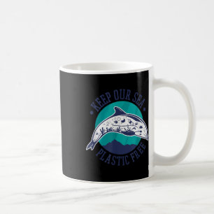 Halten wir unsere Meere plastikfrei, Umweltschutz Kaffeetasse