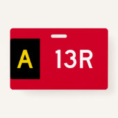 Haltepunkt Zeichen A13R Ausweis (Rückseite)