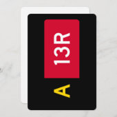 Haltepunkt Zeichen A13R Feiertagskarte (Vorne/Hinten)