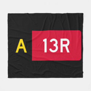 Haltepunkt Zeichen A13R Fleecedecke