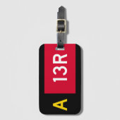 Haltepunkt Zeichen A13R Gepäckanhänger (Vorderseite Vertikal)