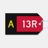 Haltepunkt Zeichen A13R Geschenkanhänger (Vorderseite (Horizontal))